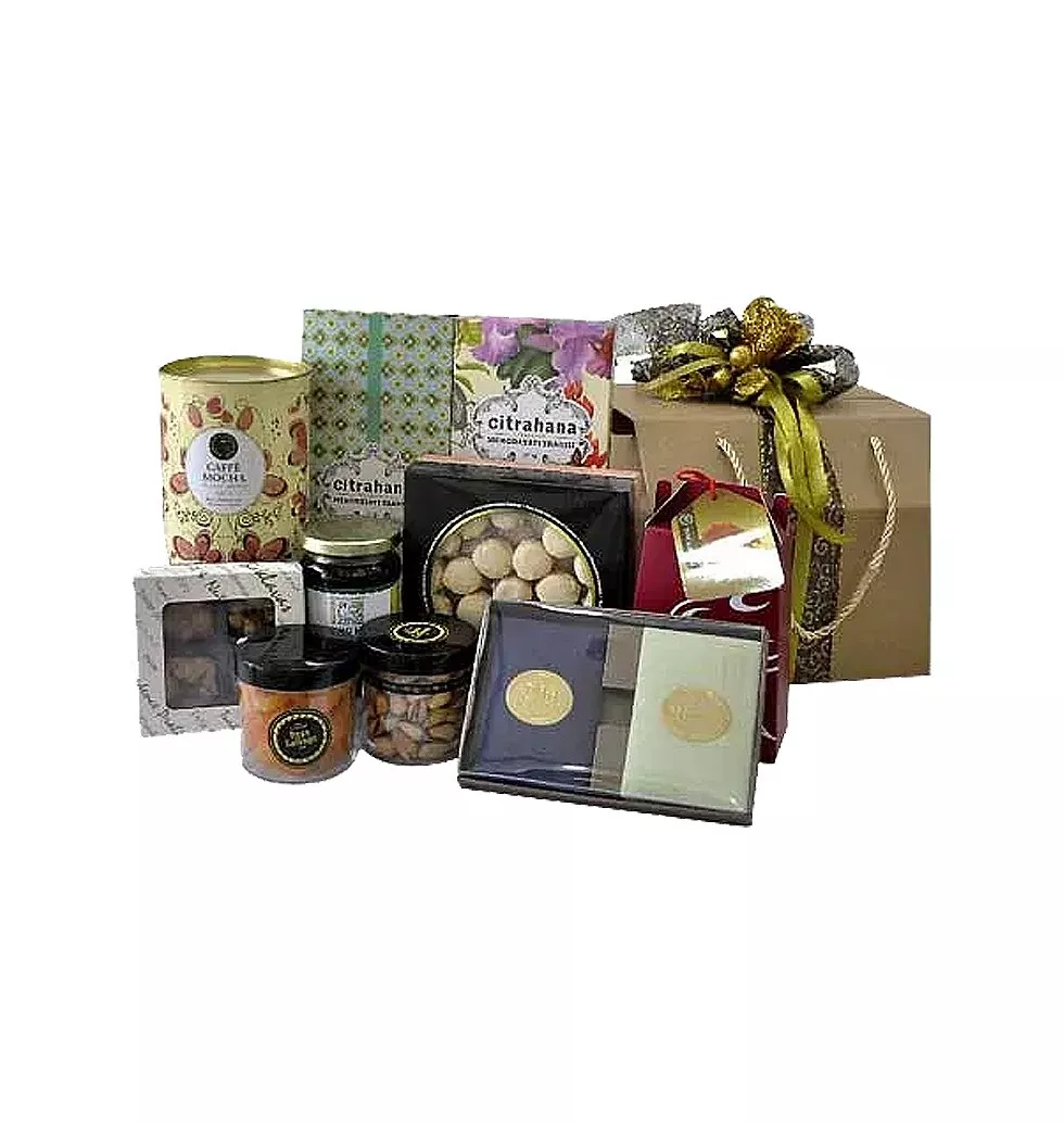 Enchanting Halal Cookies, Honey, Nuts and Food Gift Hamper
