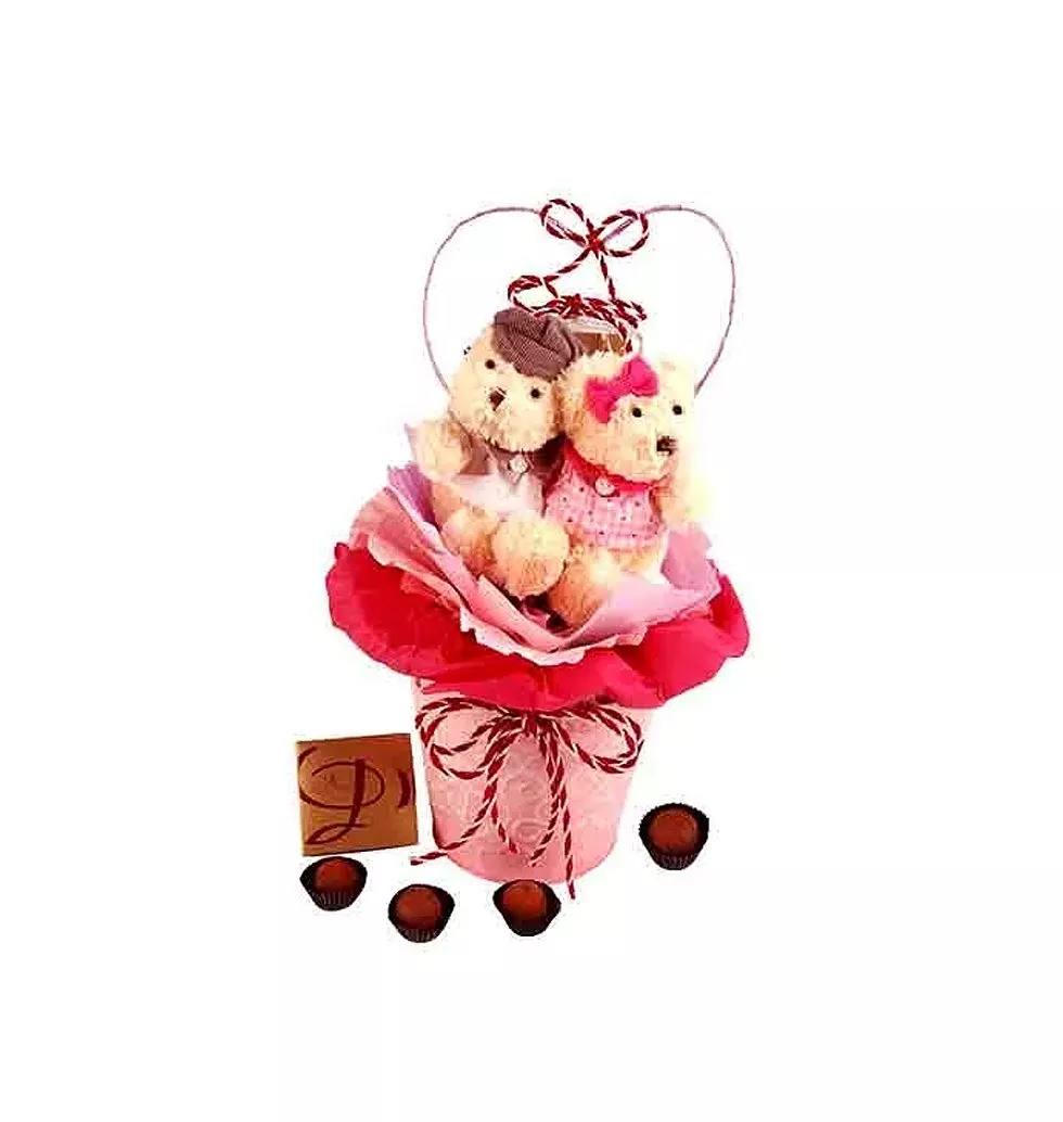 Bernie Couple Bear & Pralines