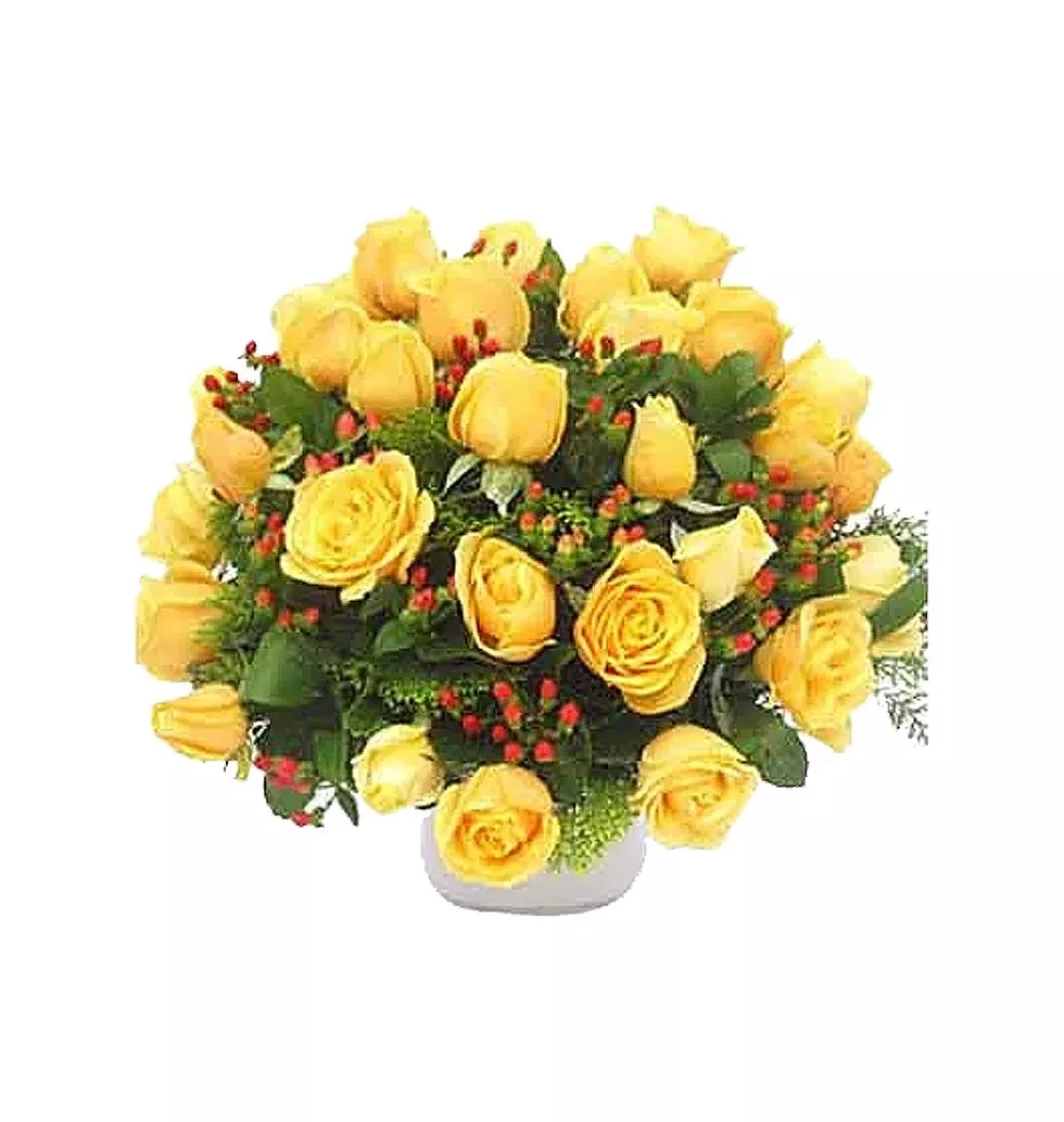Passionate Gratitude Blooms Mixed Bouquet