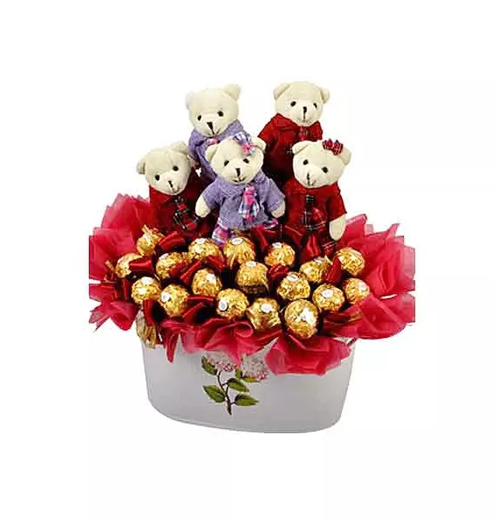 Tempting Chocolates Sweet Hugs Gifts for Some One <br/>