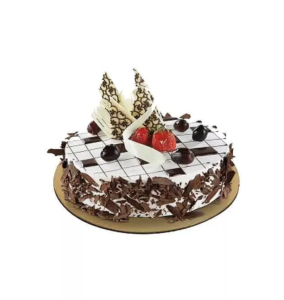 Nectarous Festive Fondant Cleobury Cream Chocolate Cake