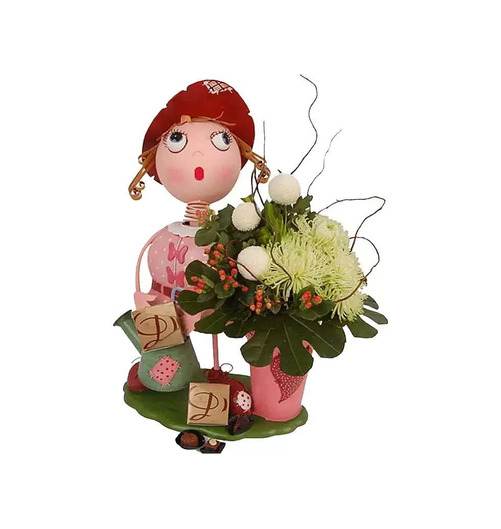 Garden Planter Gift with Flowers
