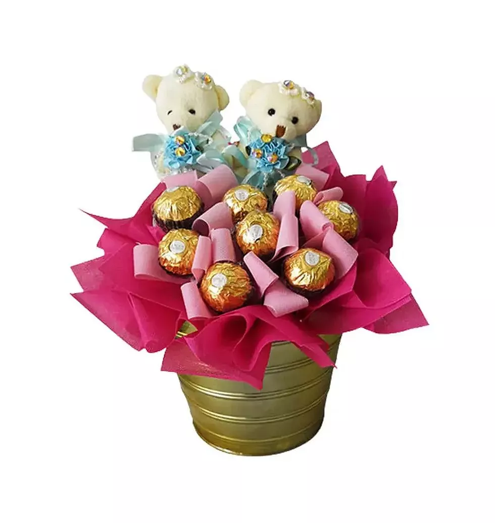 Bears with chocolate