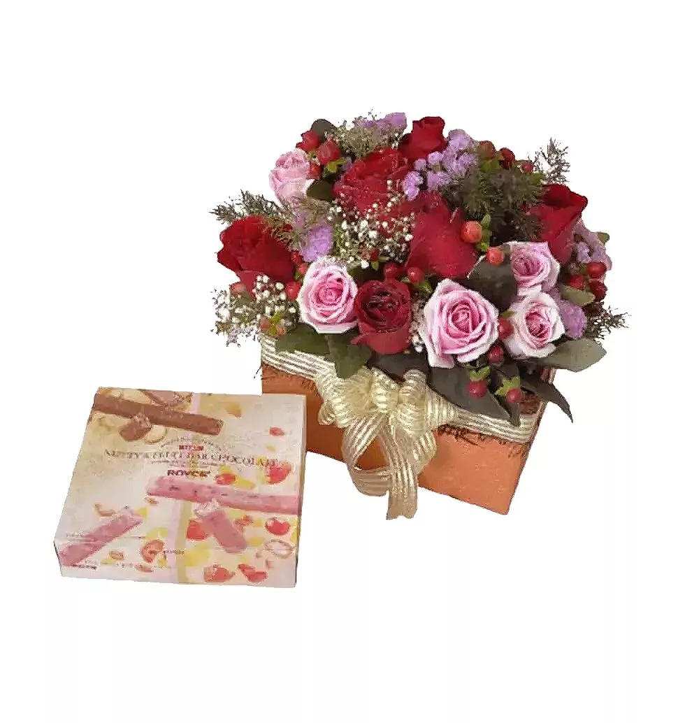 chocolates and wonderful flowers