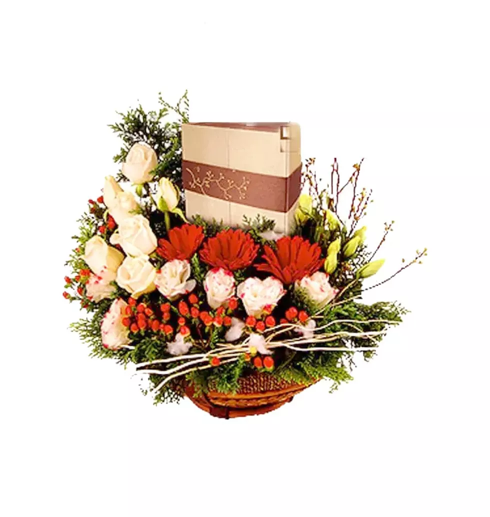 Premium Belgian Chocolate with Roses
