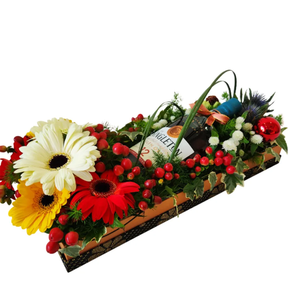 Whimsical Whisky & Blooms Gift