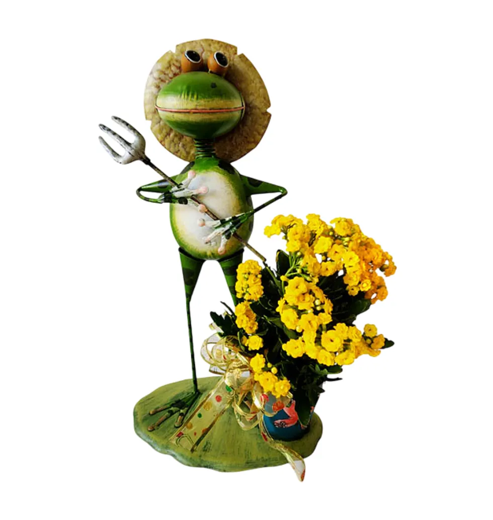 Whimsical Floral Garden Sculpture Gift